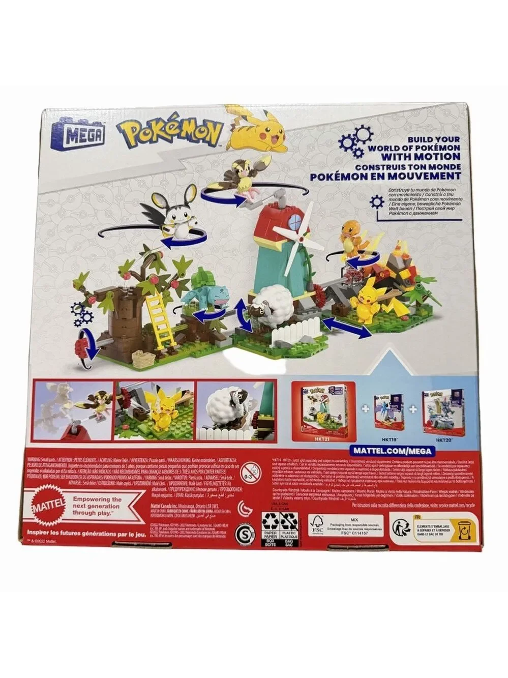 MEGA NEW Pokemon Countryside Windmill 240 Piece Building Block Set